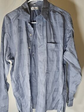 Damon Men's Casual Button-Down Shirt in Light Blue